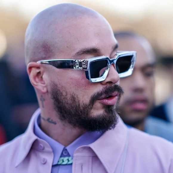 Luxury Brand Designer Square Sunglasses Silver Gold Men - Picture 11 of 16